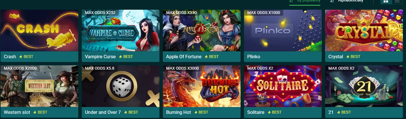 22bet games