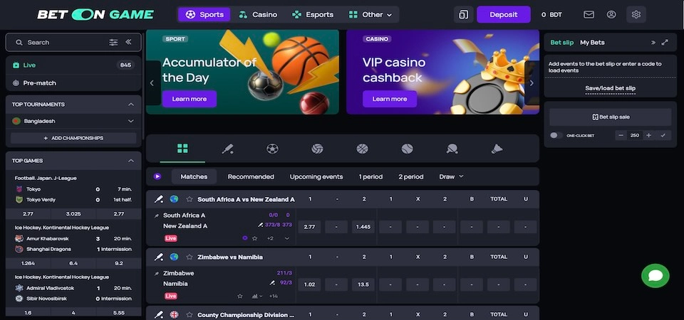 Key Features of BetOnGame